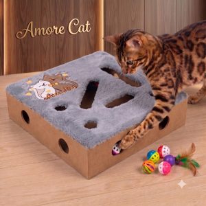 Cajita Lúdica de Estimulación Cognitiva para Gatos Amore Cat